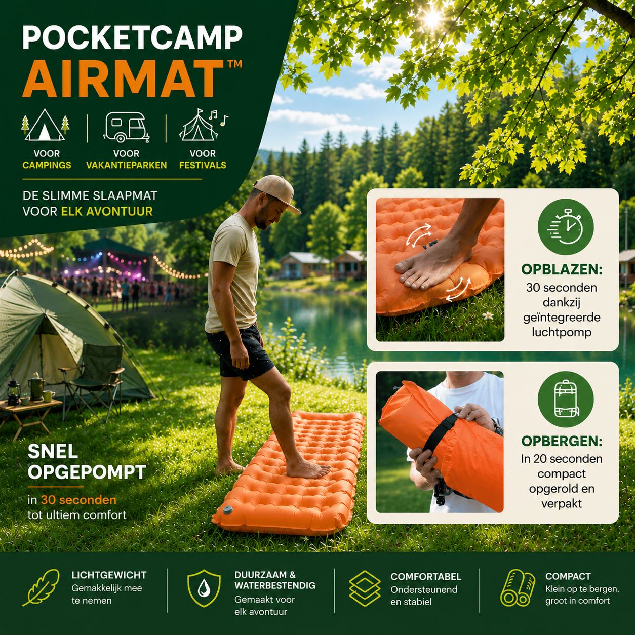 PocketCamp Luchtmatras