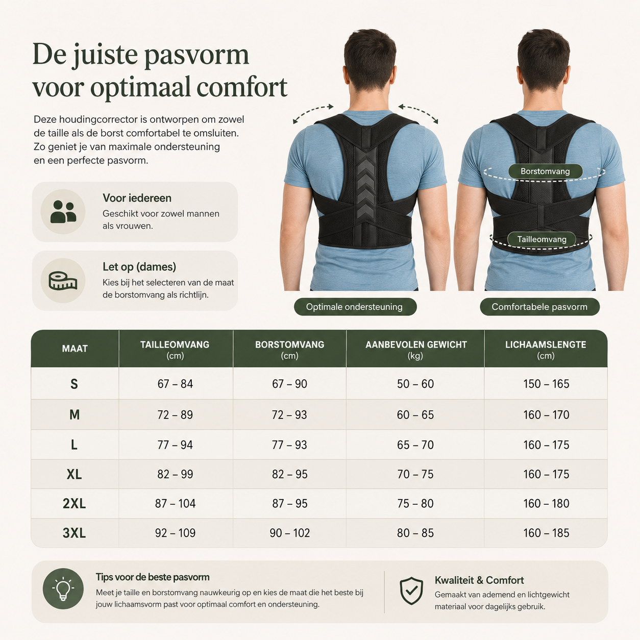 PosturaFlex™ Houdingsvest