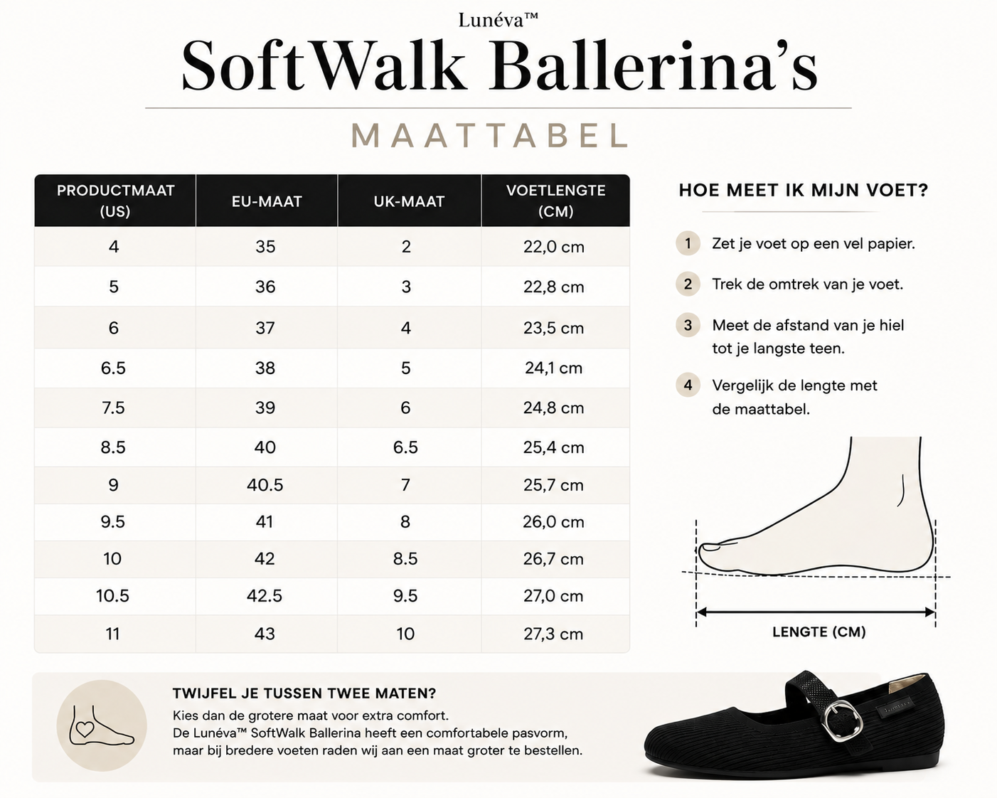 Lunéva™ SoftWalk Ballerina's